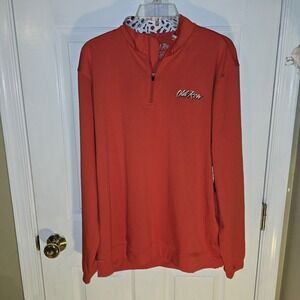Old Row Mens Tailgate Quarter-Zip‎ Pullover Size XL Red NWT